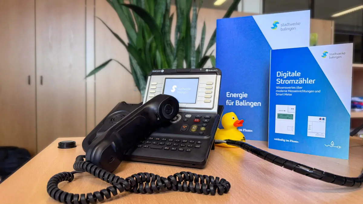 Telefon und Stromzählerflyer