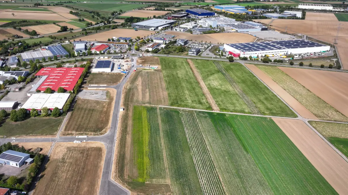 Ergenzingen, Ergenzingen-Ost, Industriegebiet, Mercedesstraße, Höllsteig, Baustelle, Dachser, Bergfreunde, Logistik, Transport, LKW