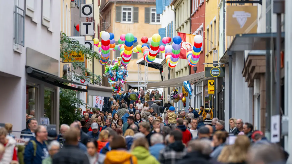 So voll könnte es in der Rottenburger Innenstadt beim Goldenen Oktober samt verkaufsoffenem Sonntag werden