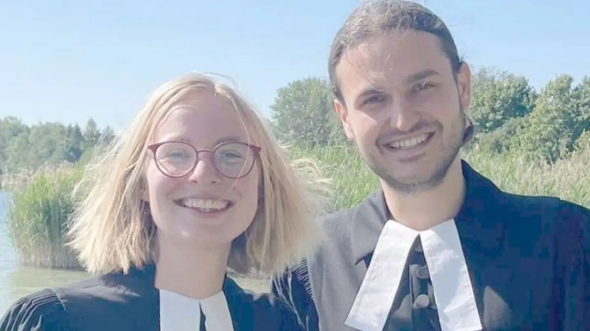 Miriam und Patrick Bauer, das neue Pfarrers-Ehepaar der evangelischen Auferstehungskirche Ulm-Böfingen