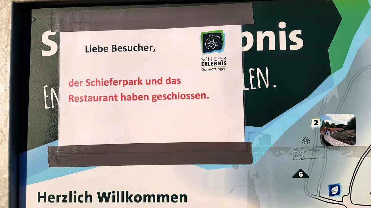 Das Schiefererlebnis und das Schieferhaus sind seit Mitte September geschlossen.