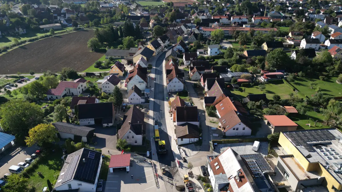 Bald wird die Ortsdurchfahrt von Rot am See geöffnet.
