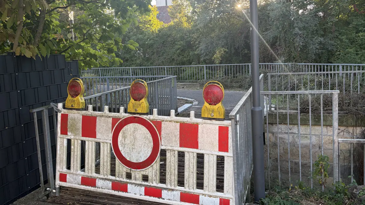 Der kleine Steg zur Blauinsel in Blaustein wird bald wieder geöffnet