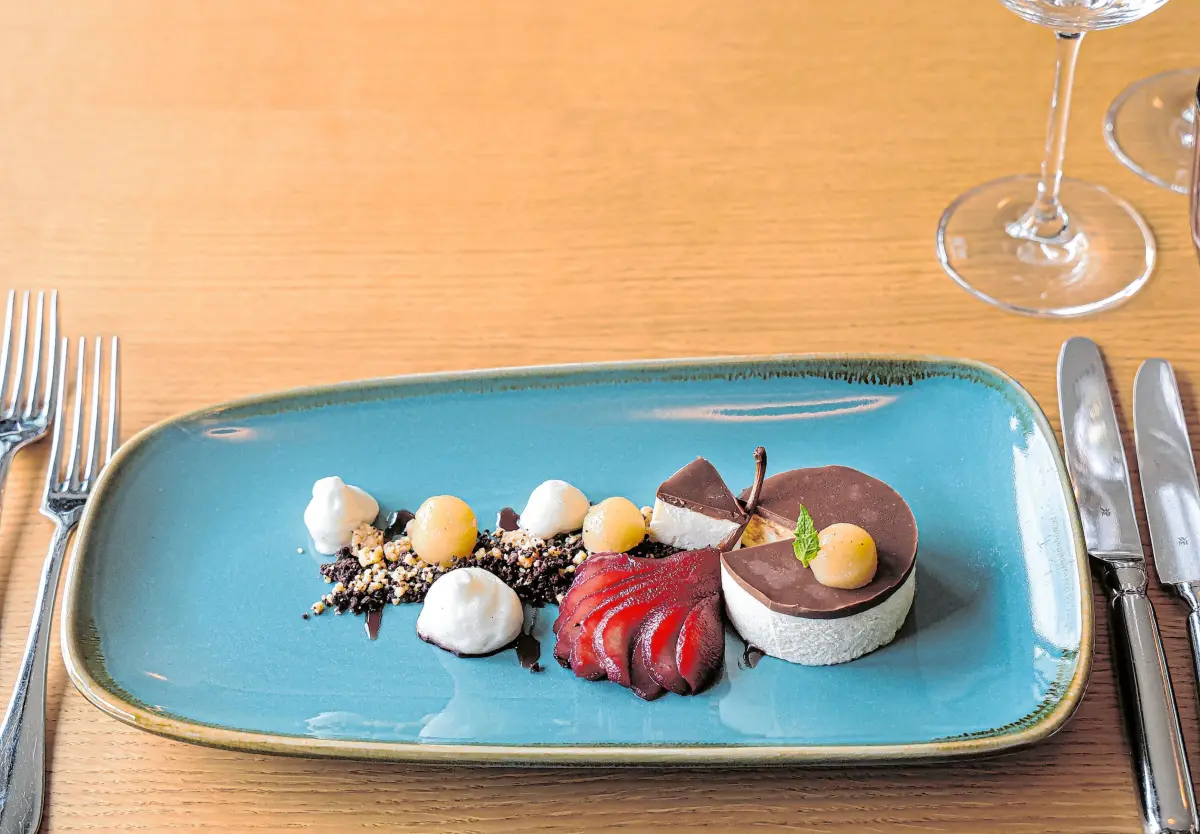 Dessert: Der krönende Abschluss ist „Birne Helene“.