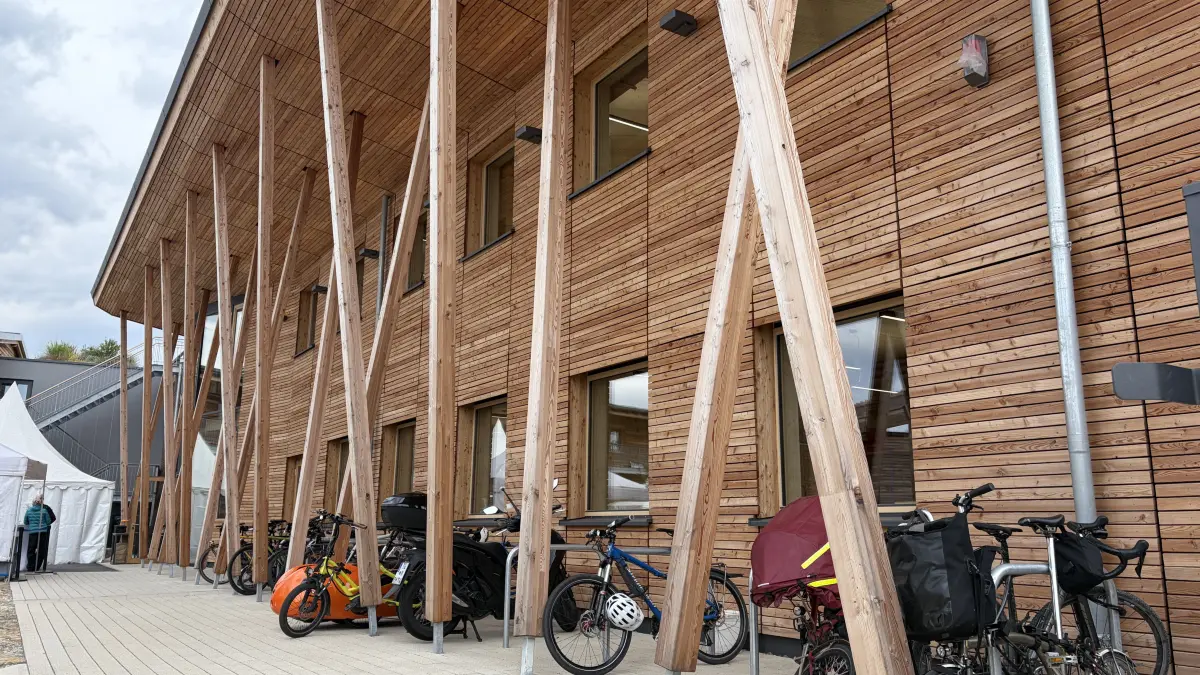 Das neue Gebäude des Nabendynamo-Herstellers Son in Kusterdingen, in der Braike 4