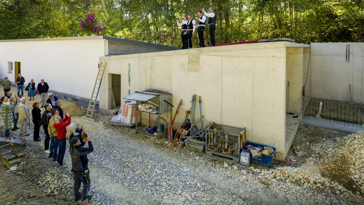Söflingen: Richtfest neue Schützenanlage (PEG Ulm)