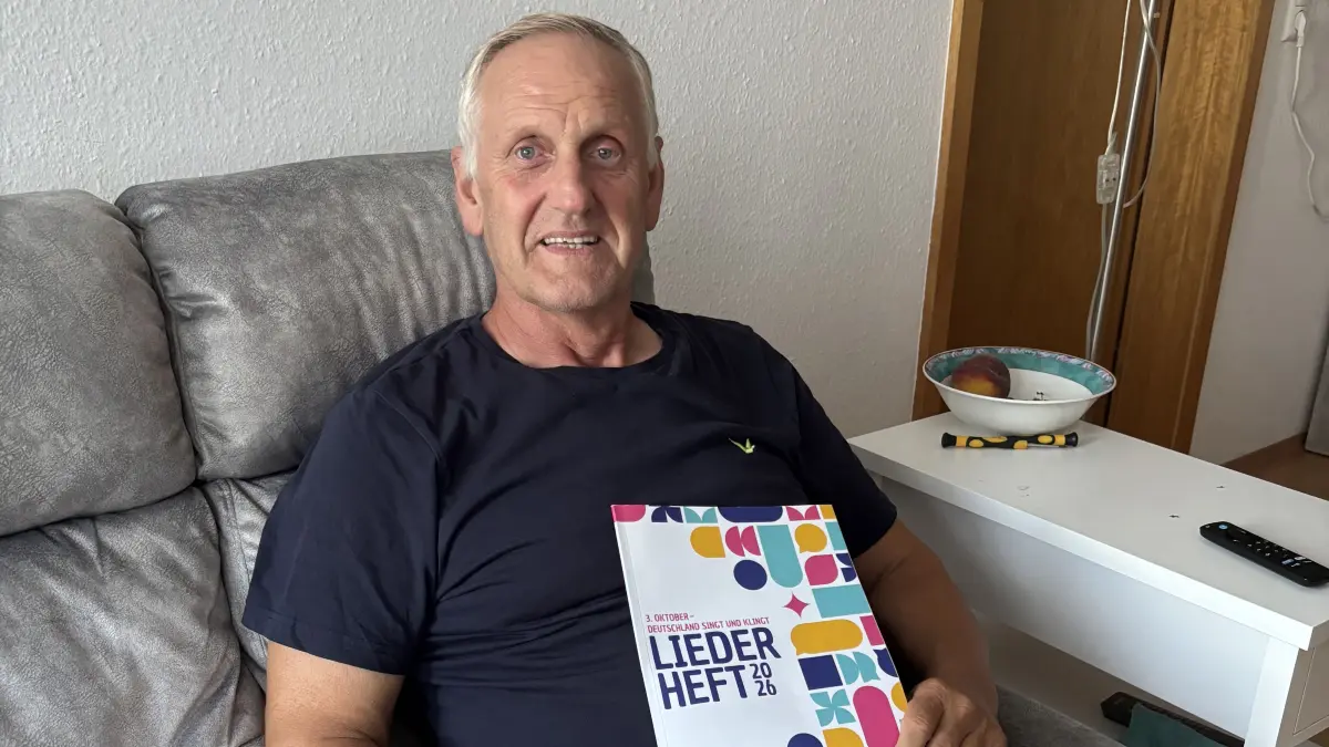 Roland Schlosser, Vorsitzender der Sängervereinigung Bühlertal, wünscht sich für das Mitmachprojekt am 3. Oktober, dass noch mehr Menschen nach Vellberg kommen.