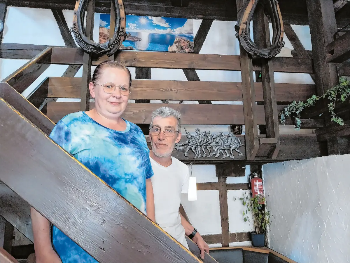Katja Leonhardt und Menelaos Panasakos.⇥Archivfoto: Benjamin Roth