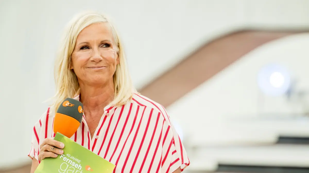 Andrea Kiewel präsentiert auch in diesem Jahr wieder den „ZDF-Fernsehgarten“.