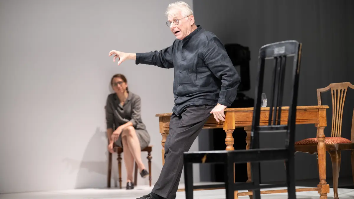 Therese Dörr und Daniel Cohn-Bendit beim Hannah Arendt Abend im Schauspiel Stuttgart