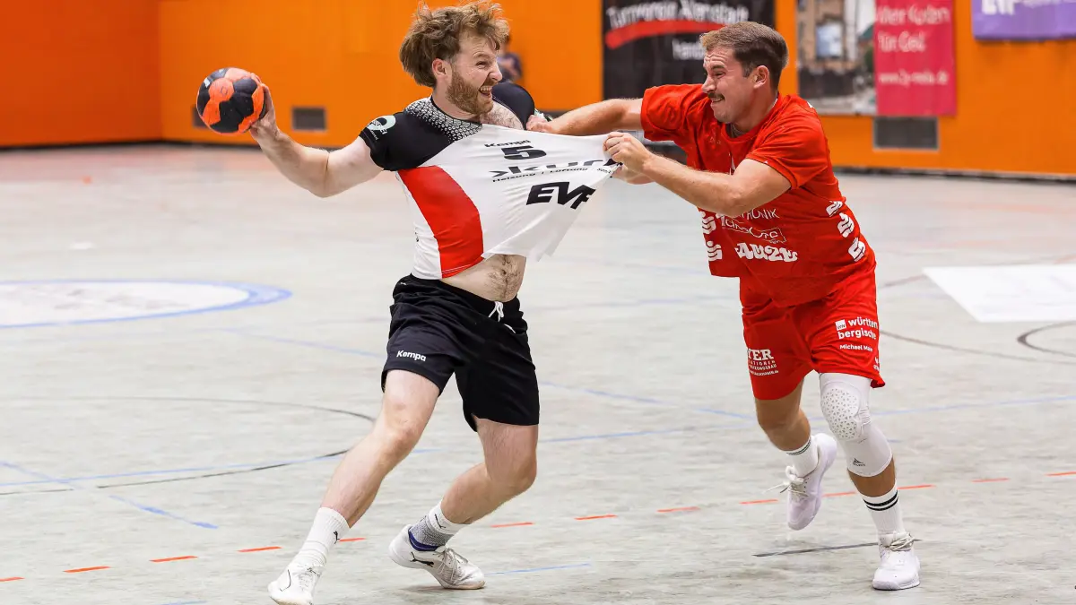 Handball Verbandsliga: Handball Verbandsliga; TV Altenstadt - TSV Neuhausen Fildern II;
Philipp Hansmann (TV Altenstadt, #5);
26.09.2026; Michelberghalle; Geislingen.
Foto: Thomas Madel