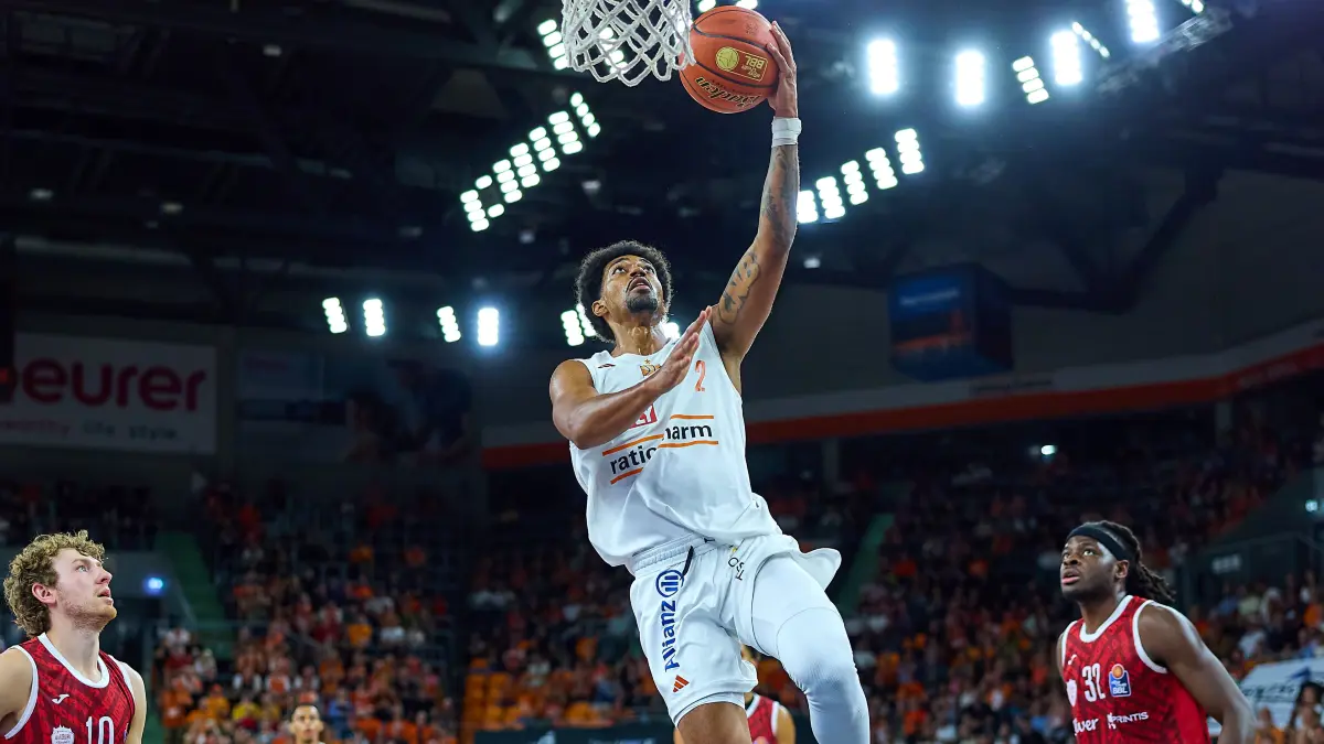 GER, Ratiopharm Ulm vs. Wuerzburg Baskets, Basketball, 1. Bundesliga, 3. Spieltag, Spielzeit 2026/2027, 27.09.2026:
GER, Ratiopharm Ulm vs. Wuerzburg Baskets, Basketball, 1. Bundesliga, 3. Spieltag, Spielzeit 2026/2027, 27.09.2026
Foto: Eibner-Pressefoto/Gerald Oelze-de Stoppany