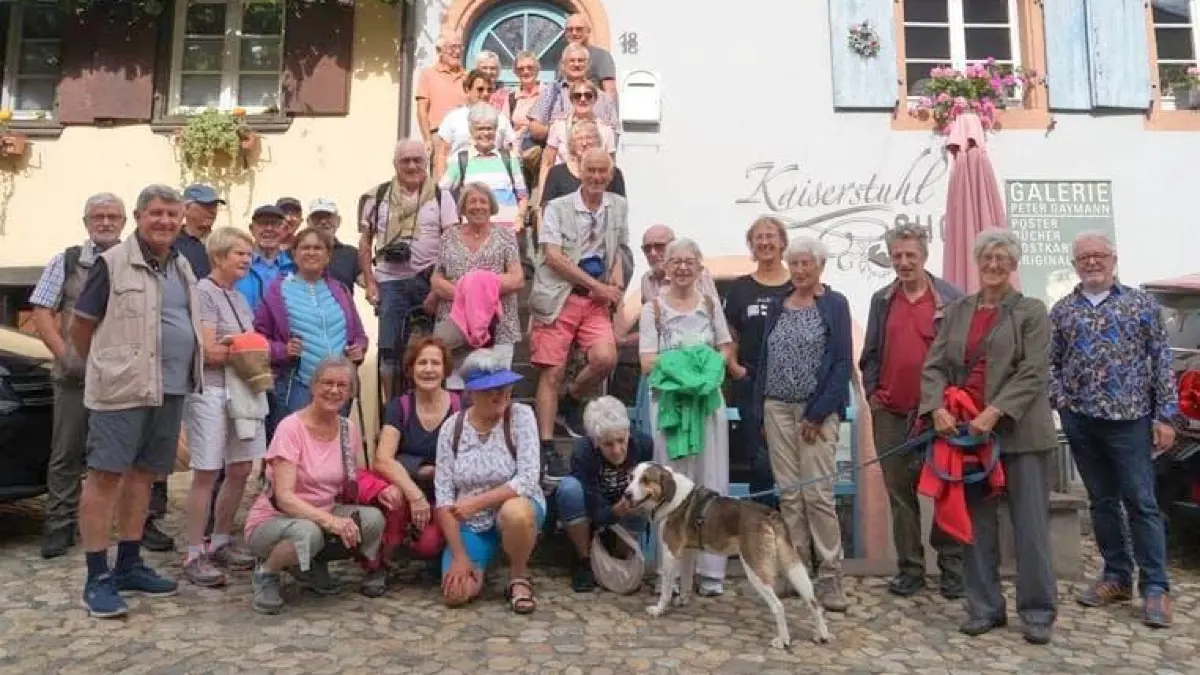 Eine gemeinsame Wanderwoche verbrachten Teilnehmer aus Empfingen und La Roche-Blanche im September in der Region um den Kaiserstuhl.