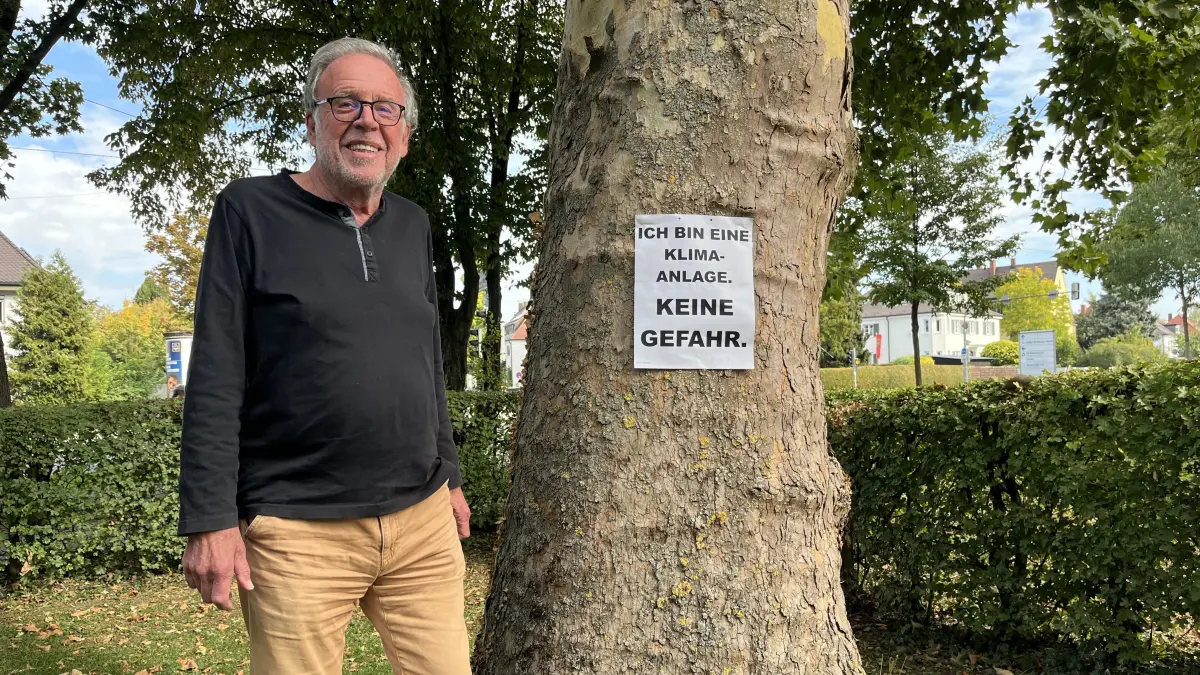 Gunther Topp will die Platanen vor seinem Wohnhaus in Neu-Ulm/Offenhausen retten. Dafür bekommt er immer mehr Unterstützung.