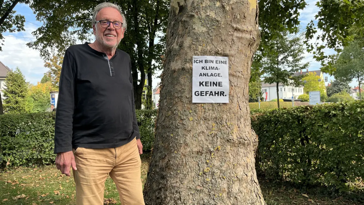 Gunther Topp will die Platanen vor seinem Wohnhaus in Neu-Ulm/Offenhausen retten. Dafür bekommt er immer mehr Unterstützung.