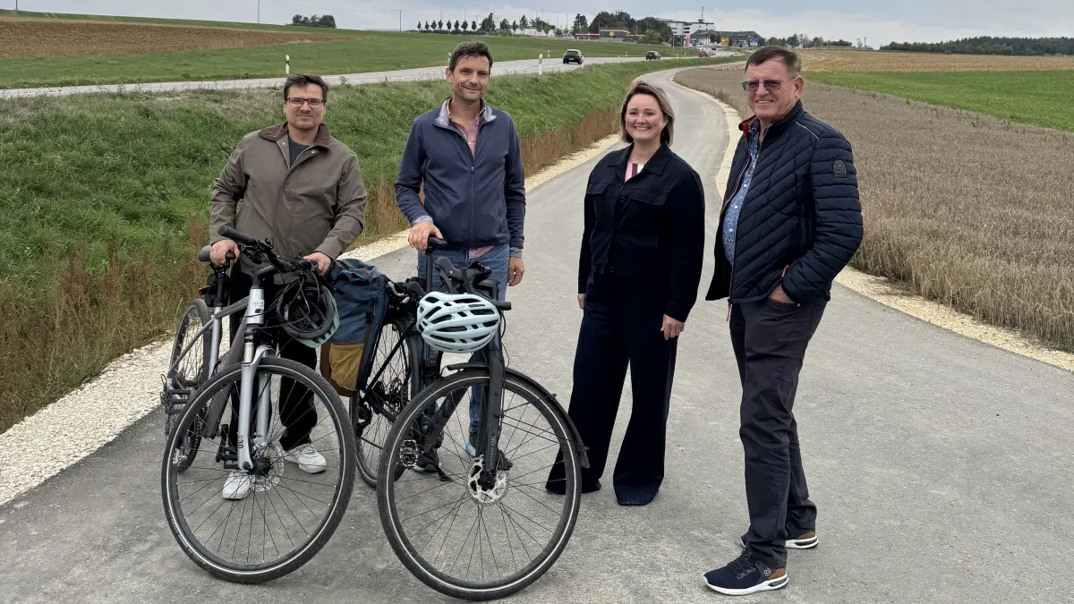 Erstes Teilstück des Radwegs zwischen Albeck und Seligweiler ist fertig