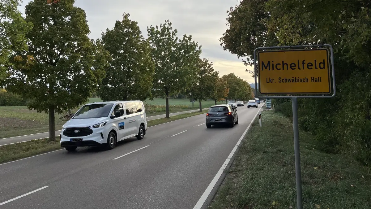östliches Ortseingangsschild Michelfeld