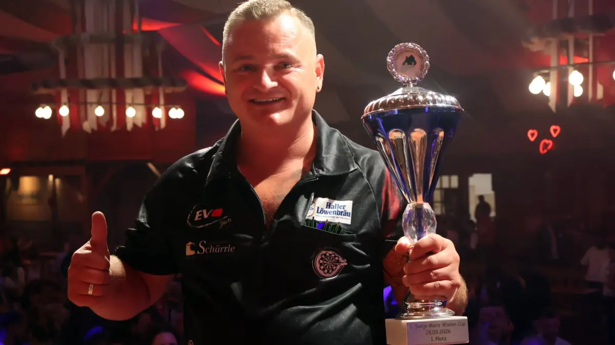 Darts Peter Huber gewinnt den Wasen Cup in Stuttgart 2026