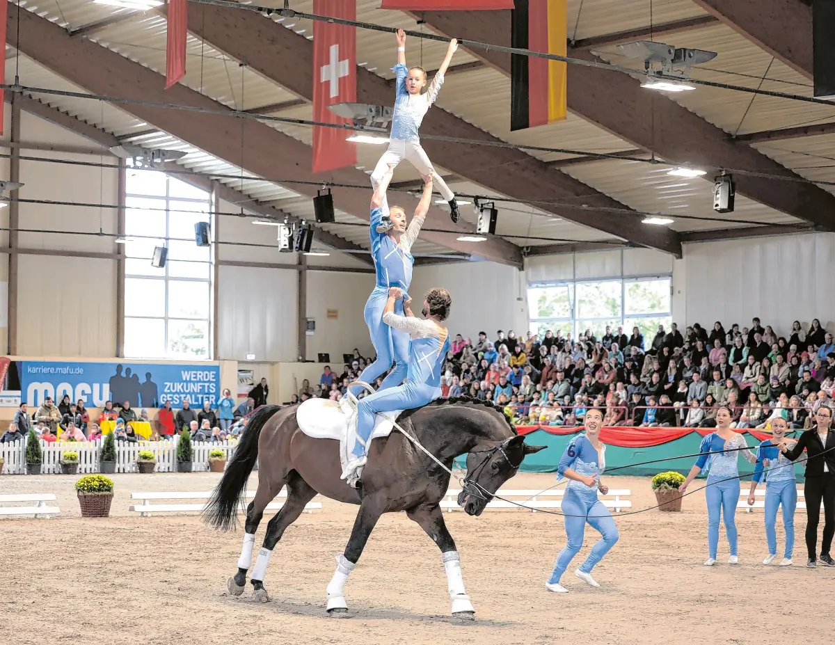 Voltigieren ist eine sehr elegante Art des Pferdesports.⇥Foto: Roger Müller