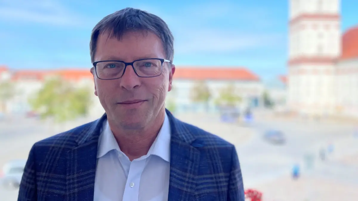 Andreas Grund ist parteiloser Bürgermeister in Schwäbisch Halls Partnerstadt Neustrelitz.