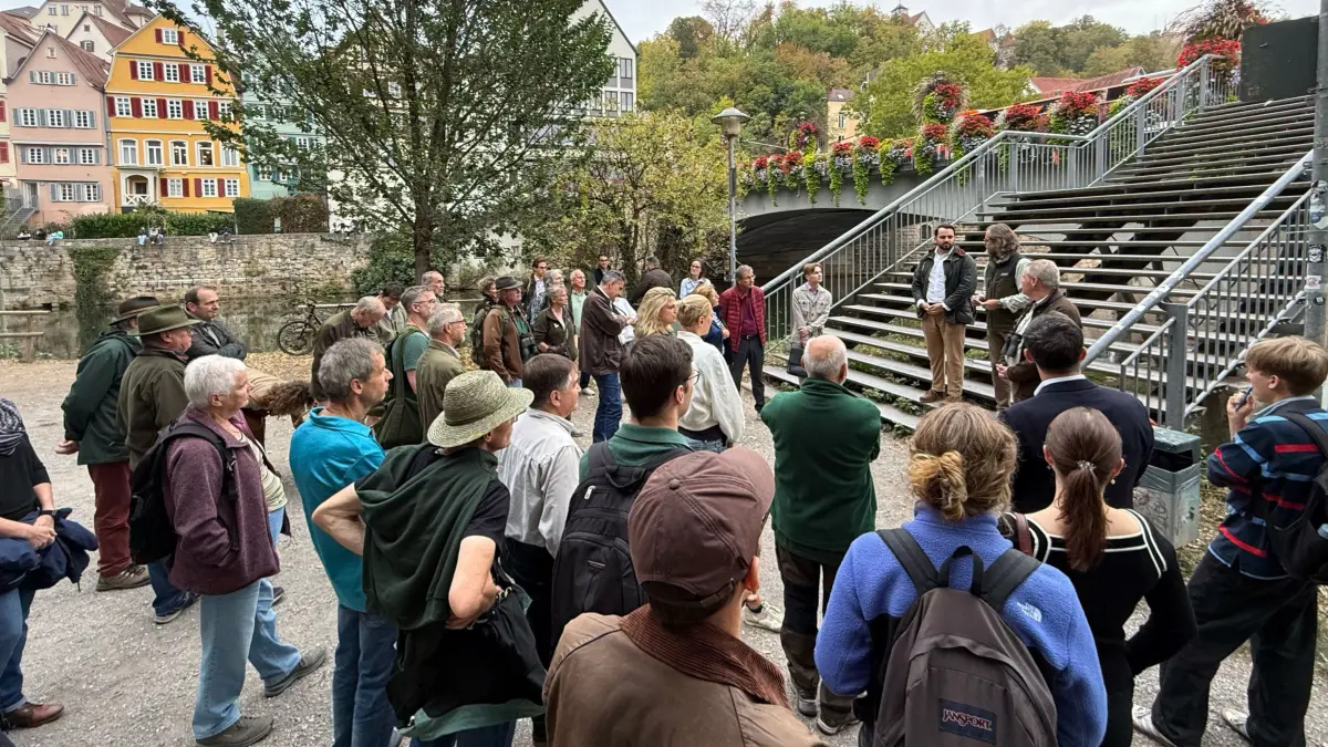Tübingen Nilgans CDU Stadtverband Kreisjägervereinigung KJV Platanenallee Neckarinsel