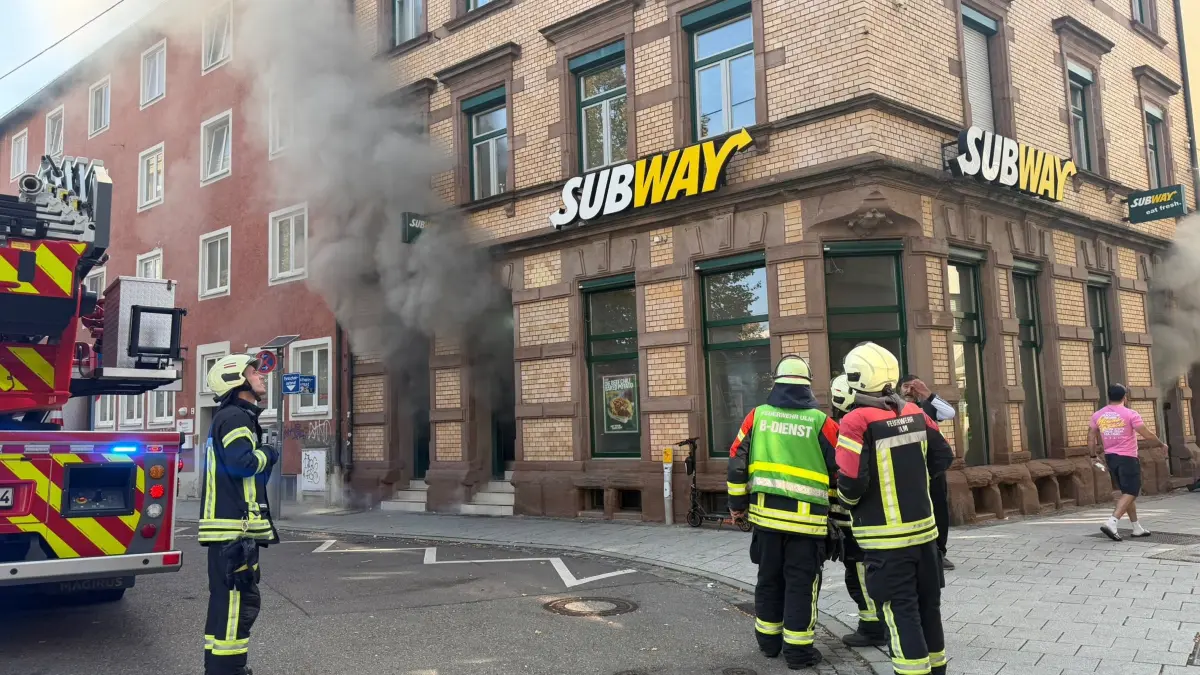 Brand in der Subway-Filiale in der Ulmer Platzgasse.