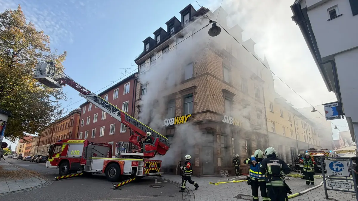 Brand in der Subway-Filiale in der Ulmer Platzgasse.