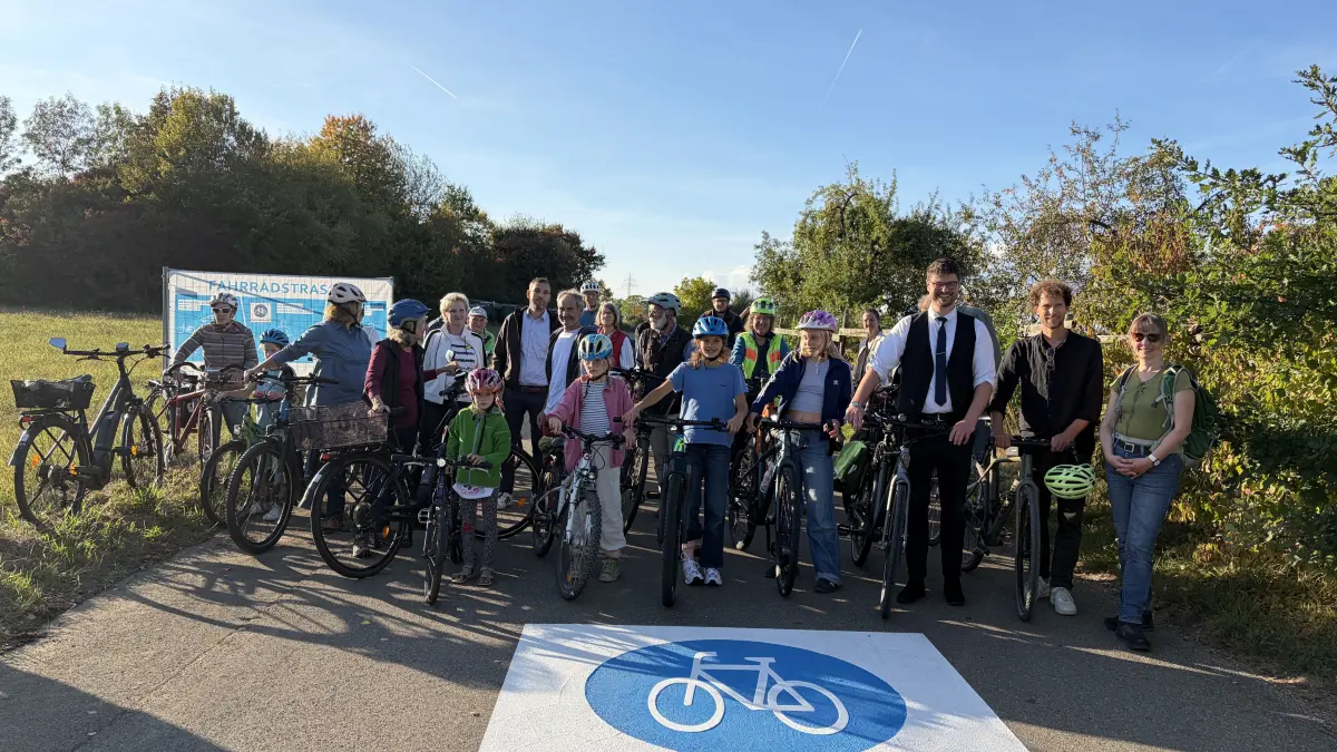 Erste außerörtliche Fahrradstraße zwischen Jettenburg und Wankheim