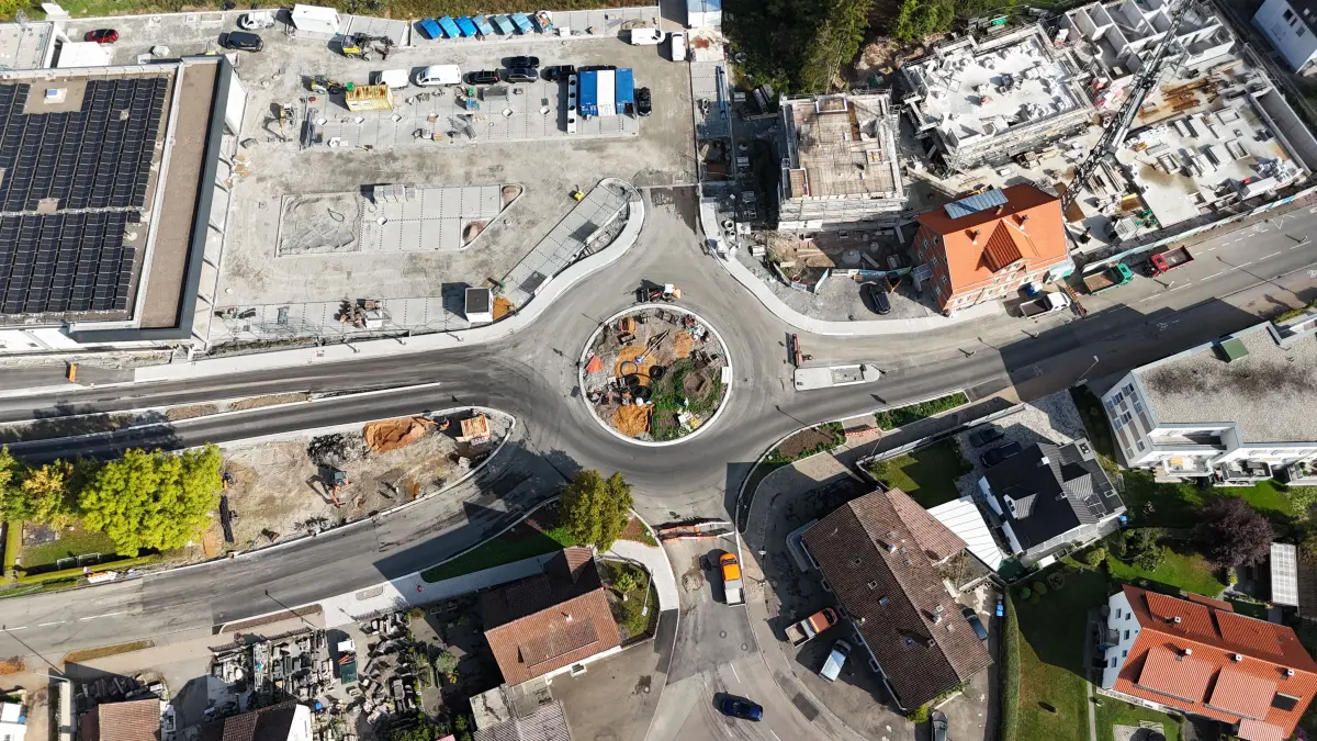 Kreisverkehr Gaildorf Bahnhofstraße
