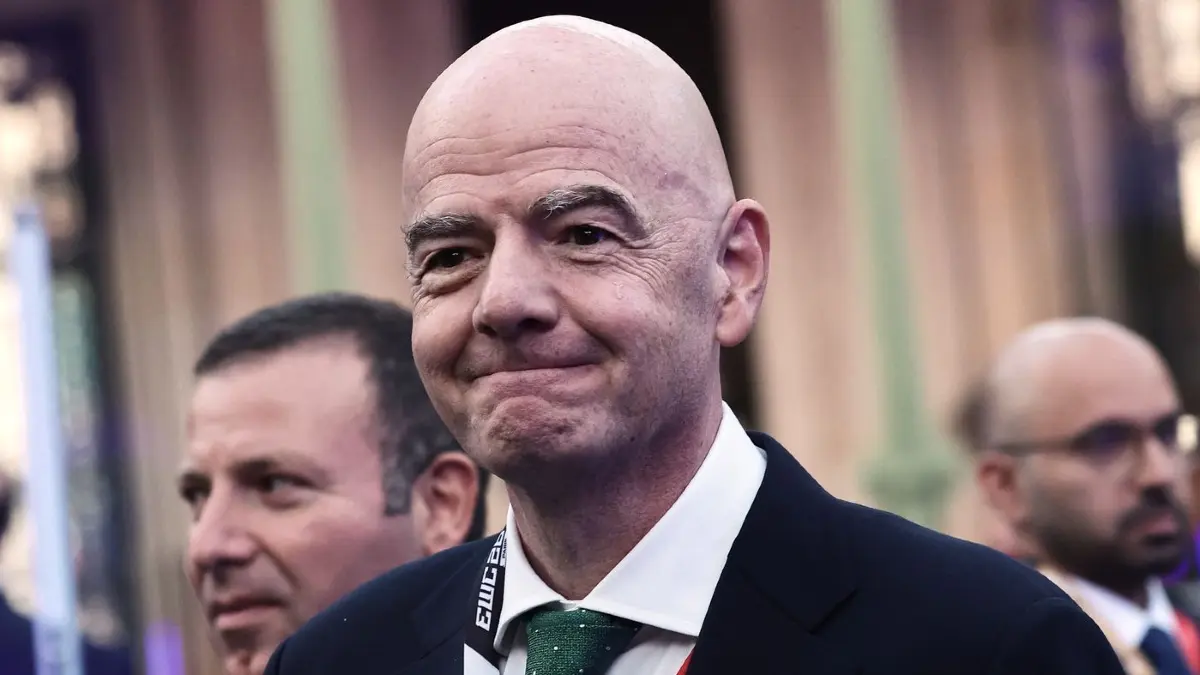 Gianni Infantino: Fifa-Präsident Gianni Infantino nimmt an der Abschlusszeremonie der Esports-Weltmeisterschaft teil. (zu dpa: «Europas Machtkampf mit Infantino - So geht es weiter»)