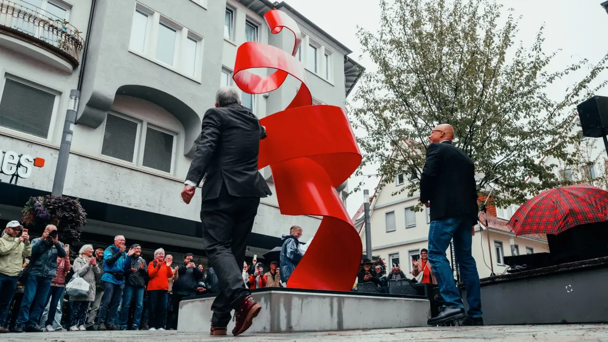 Steele Reutlingen eingeweiht 10.10. 2026 300 Jahre Stadtbrand