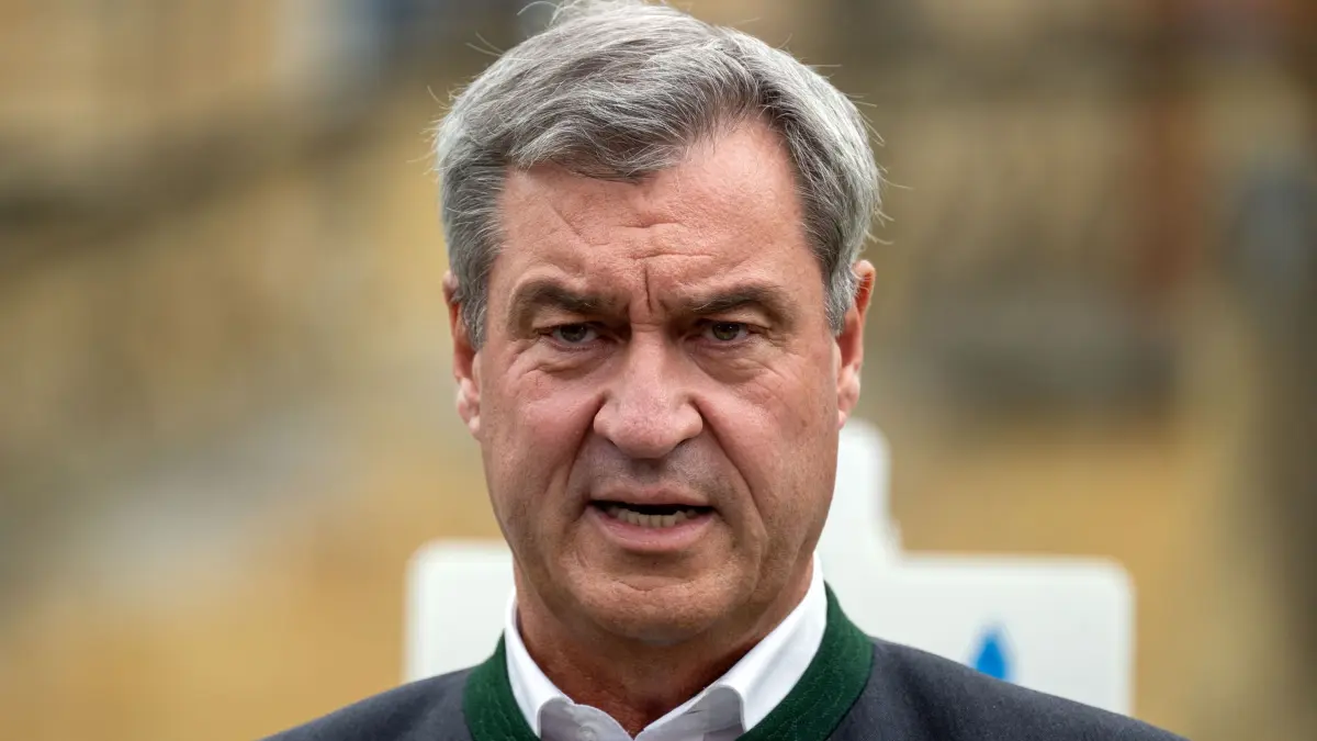 Markus Söder: Markus Söder (CSU), Ministerpräsident von Bayern, spricht bei einer Pressekonferenz anlässlich der CSU-Herbstklausur in Kloster Banz. Die Klausur findet vom 21. bis 23. September 2026 statt und steht unter dem Motto „Zukunft? Machen wir! – Mutig. Menschlich. Modern.“. (zu dpa: «Söder fordert CDU-Abweichler zum Austritt auf»)