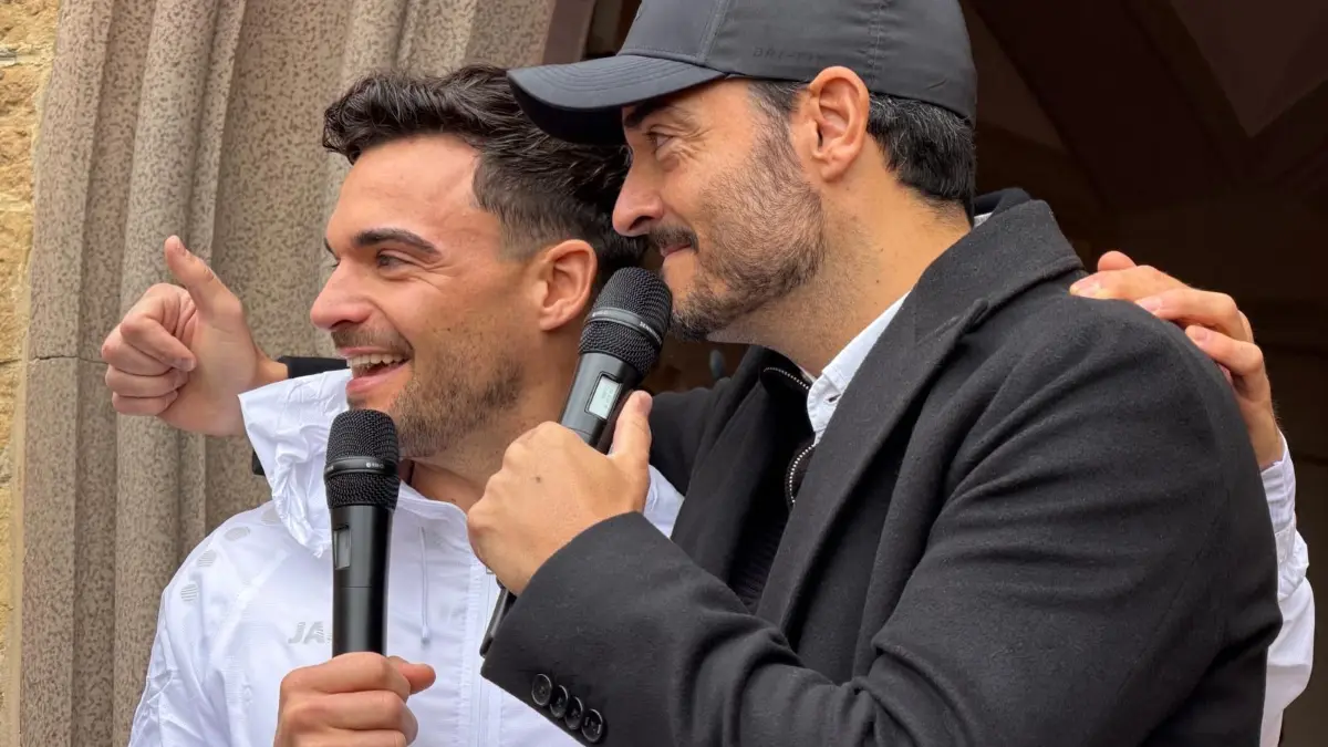 Stefano Zarrella hat sich am Sonntag auf den Weg von der Burg Hohenzollern bis nach Rom gemacht.
