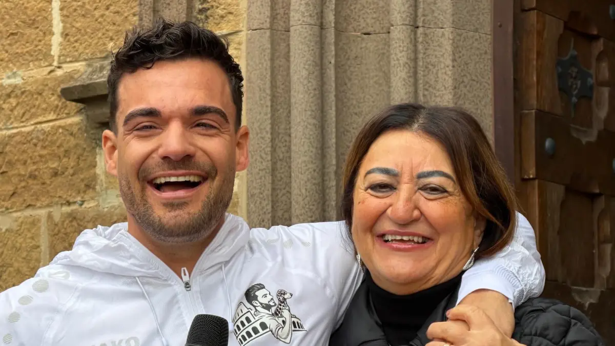Stefano Zarrella hat sich am Sonntag auf den Weg von der Burg Hohenzollern bis nach Rom gemacht.