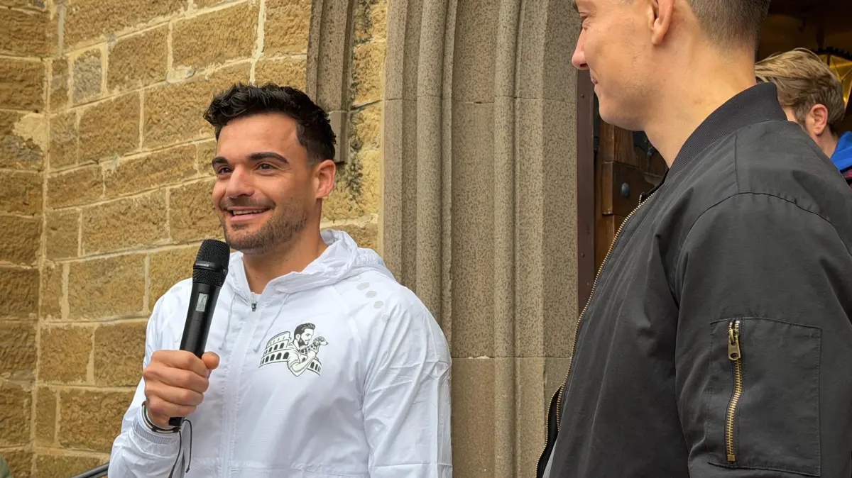 Spendenlauf nach Rom: Stefano Zarrella startet von Burg Hohenzollern - ...