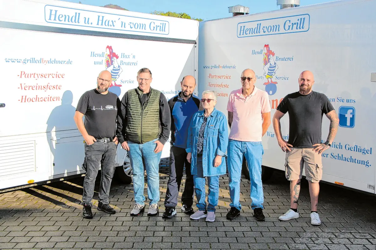 Axel Dehner, Timo Hoch, Yalcin Bozkurt, Jutta und Karl Dehner, Maik Dehner (v.l.).⇥Fotos: Hubert Pfister