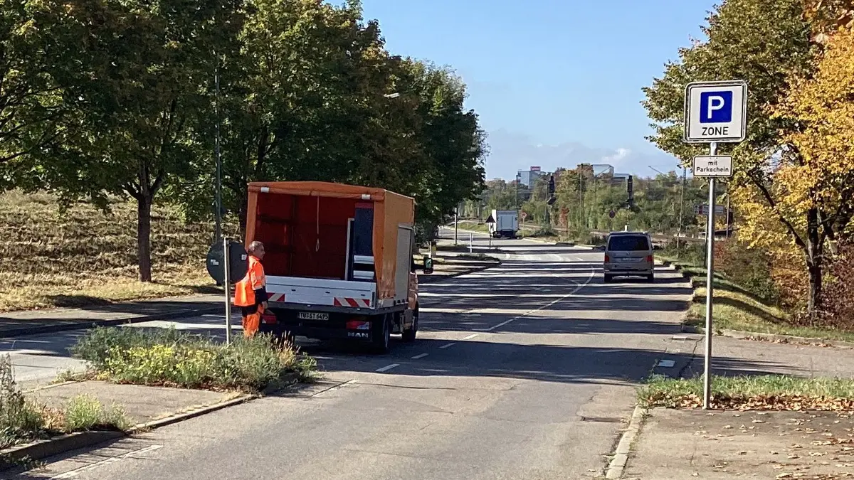 Tübingen Au-Ost Parkraumbewirtschaftung Verkehrsschilder Parkschilder