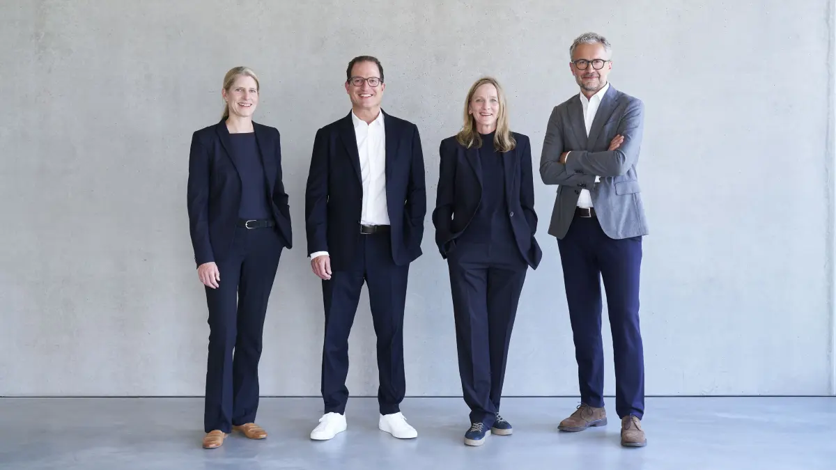 Die erweiterte Geschäftsführung bei Nething (von links): Neumitglied Eva-Britta Wind, Axel Nething, Heike Umlauf und Michael Keller.