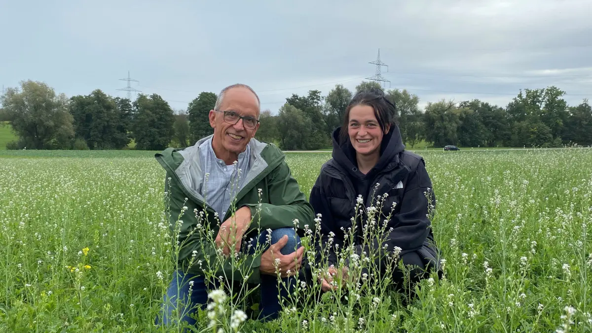 Erwin Schäfer und seine Tochter Teresa.