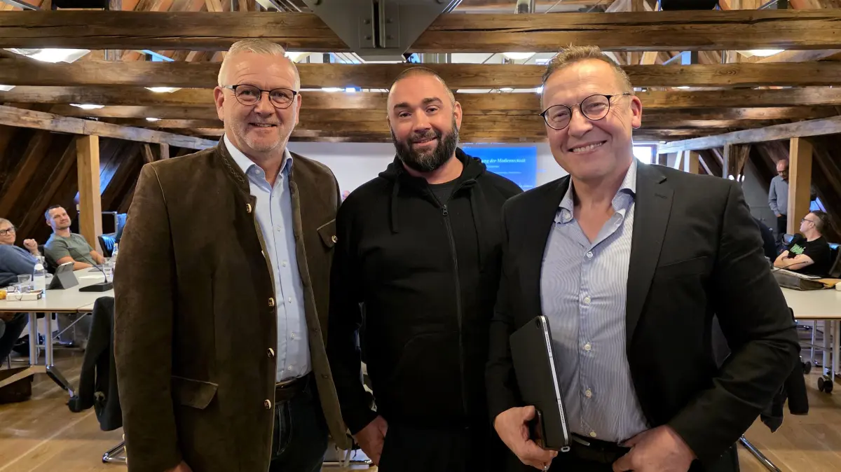Stadtjäger in Langenau (von links) Thomas Pohl , Benjamin Kretschmar und Martin Hellmich