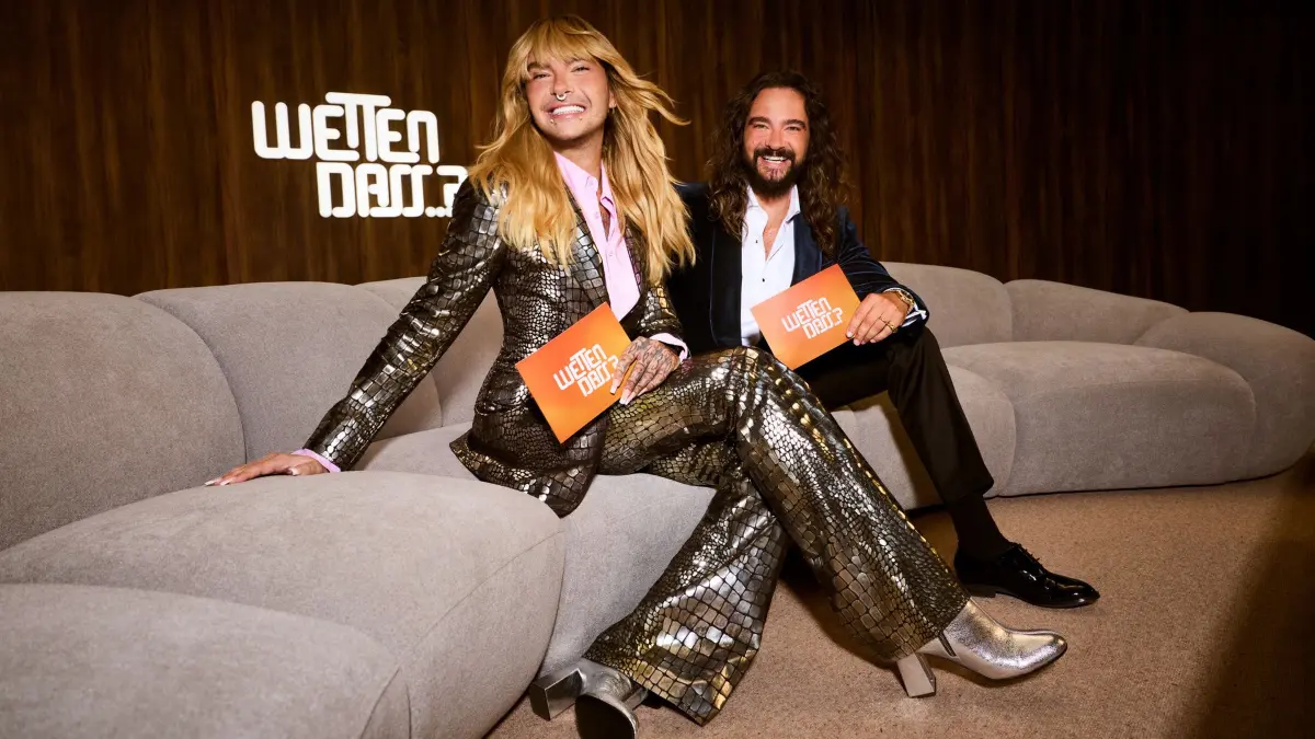 Bill (l.) und Tom Kaulitz moderieren am 5. Dezember 2026 „Wetten, dass..?“ im ZDF.