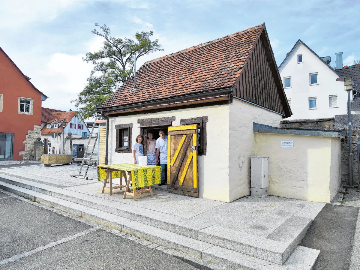 Das Backhaus ist eine Begegnungsstätte für Jung und Alt. ⇥ Fotos: Gemeinde