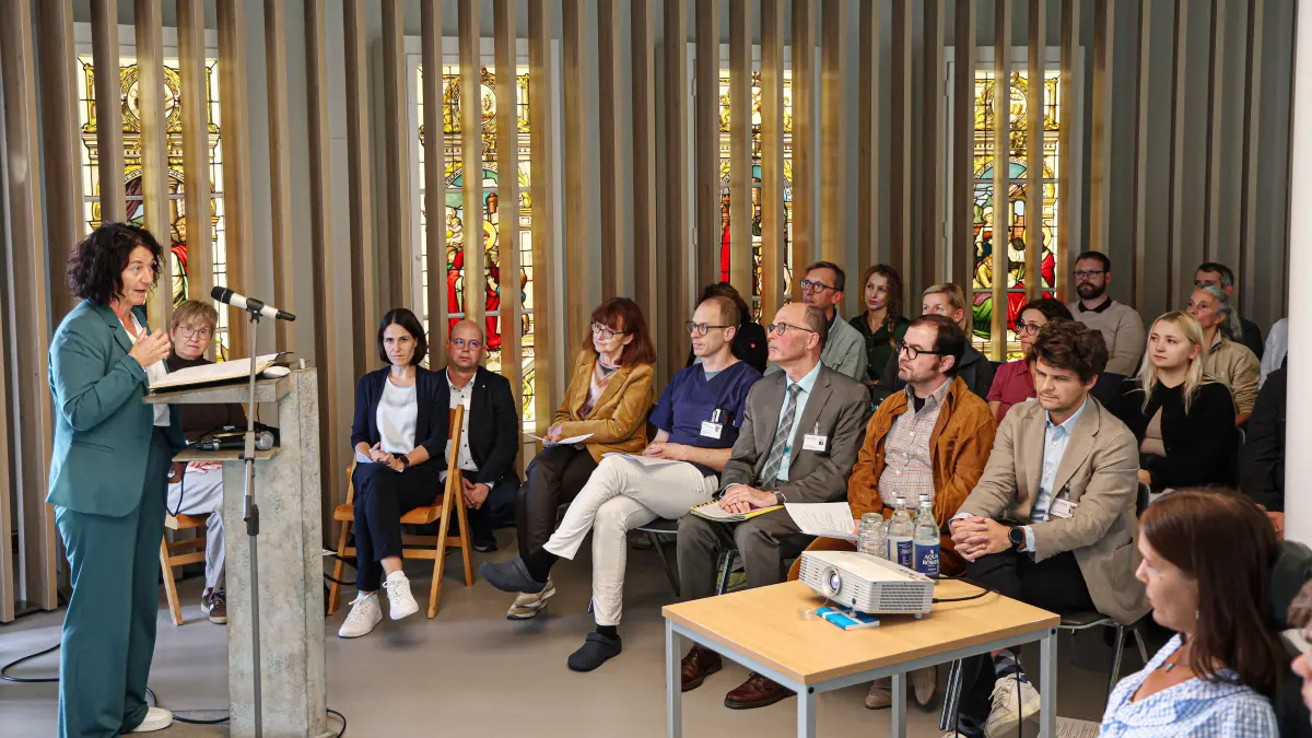 Eröffnungssymposium des Medizinischen Zentrums für Erwachsene mit Behinderung (MZEB) am Hall Diak-Klinikum; Staatssekretärin im Ministerium für Soziales, Arbeit und Gesundheit Petra Krebs