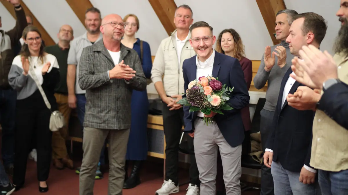 Strahlender Wahlsieger: Valentin Teufel