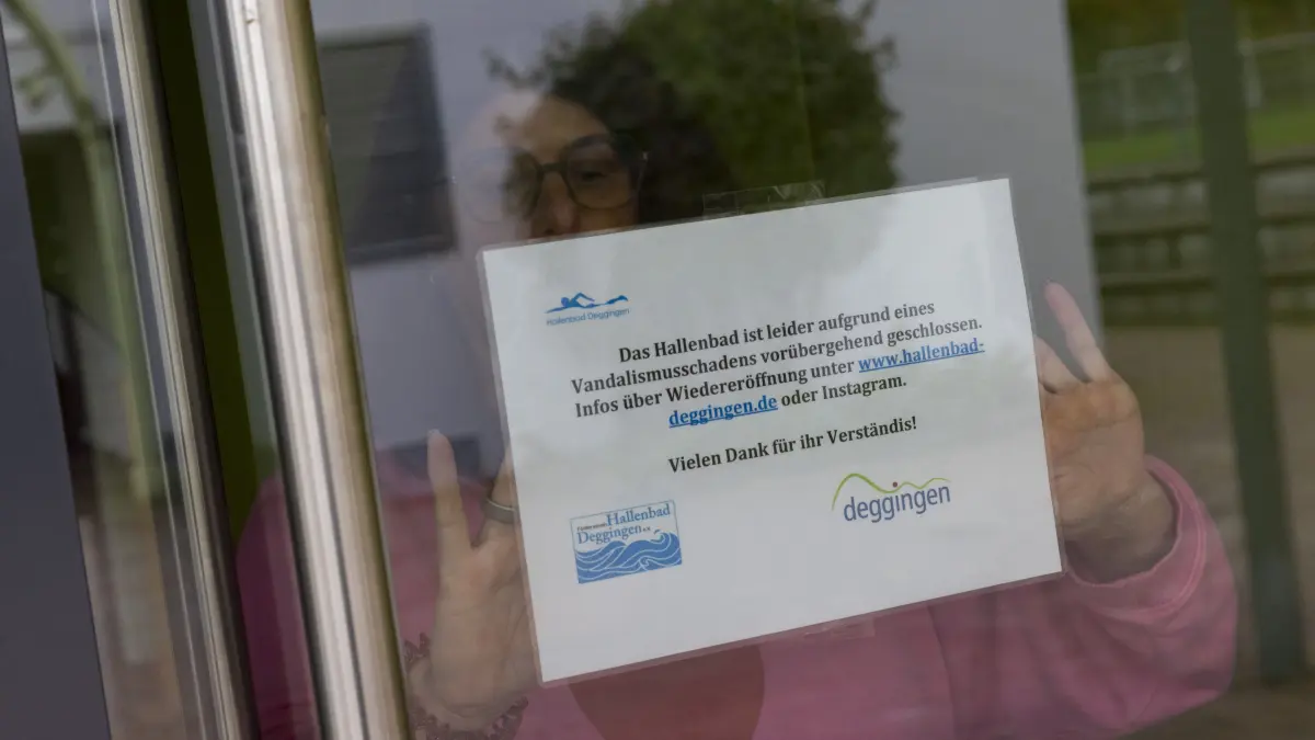 Deggingen - Hallenbad geschlossen, wegen möglichem Vandalismus