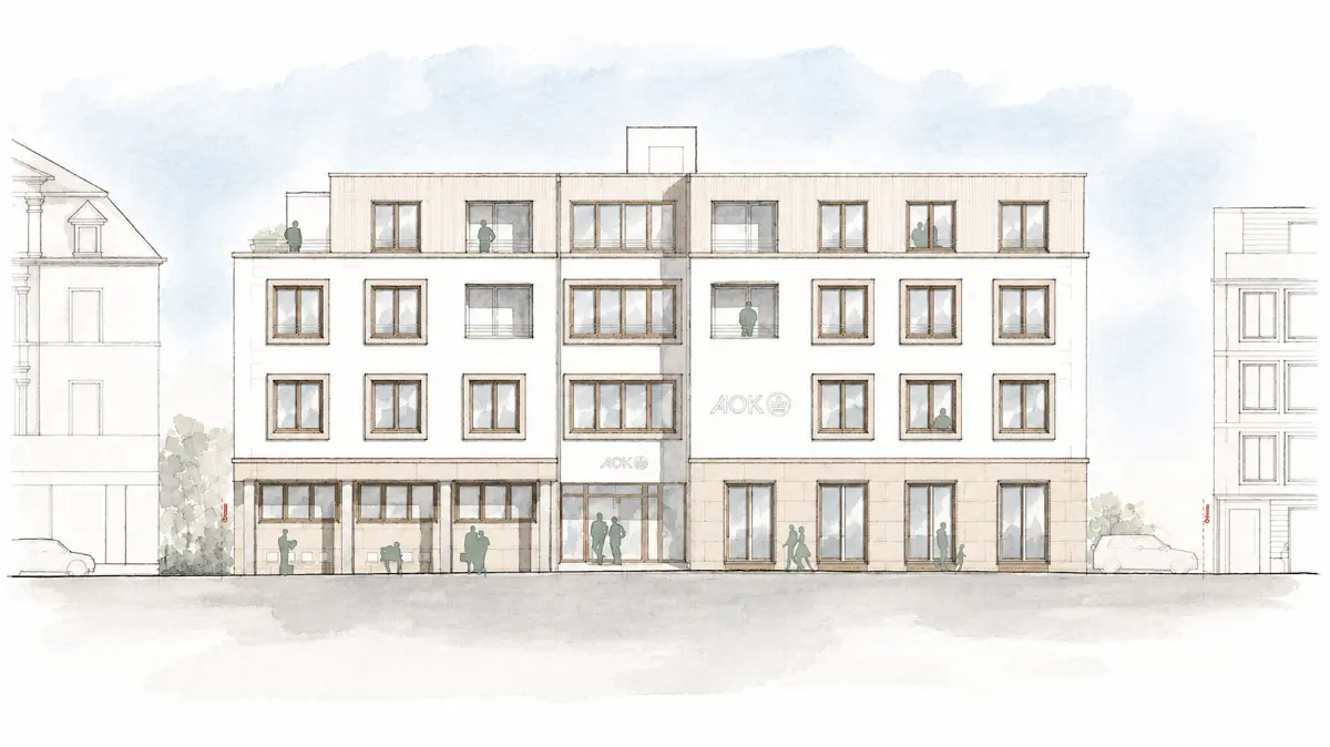 Mit dem Baubeginn in der Schützenstraße 17 am Mittwoch, 21. Oktober, nimmt ein wichtiges Stadtentwicklungsprojekt sichtbar Gestalt an. Auf einem Grundstück, das über viele Jahre als Baulücke im Göppinger Stadtbild wahrnehmbar war, errichtet die Wohnbau Göppingen einen viergeschossigen Neubau. Das Gebäude vereint ein AOK-Kundencenter mit einem Gesundheitszentrum sowie moderne Arbeitsplätze und acht Wohnungen unter einem Dach.