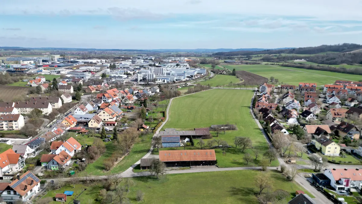 Grundschule Hessental - Der geplante Standort An den Wasenwiesen, gegenüber Molkerei: Grundschule Hessental - Der geplante Standort An den Wasenwiesen, gegenüber Molkerei