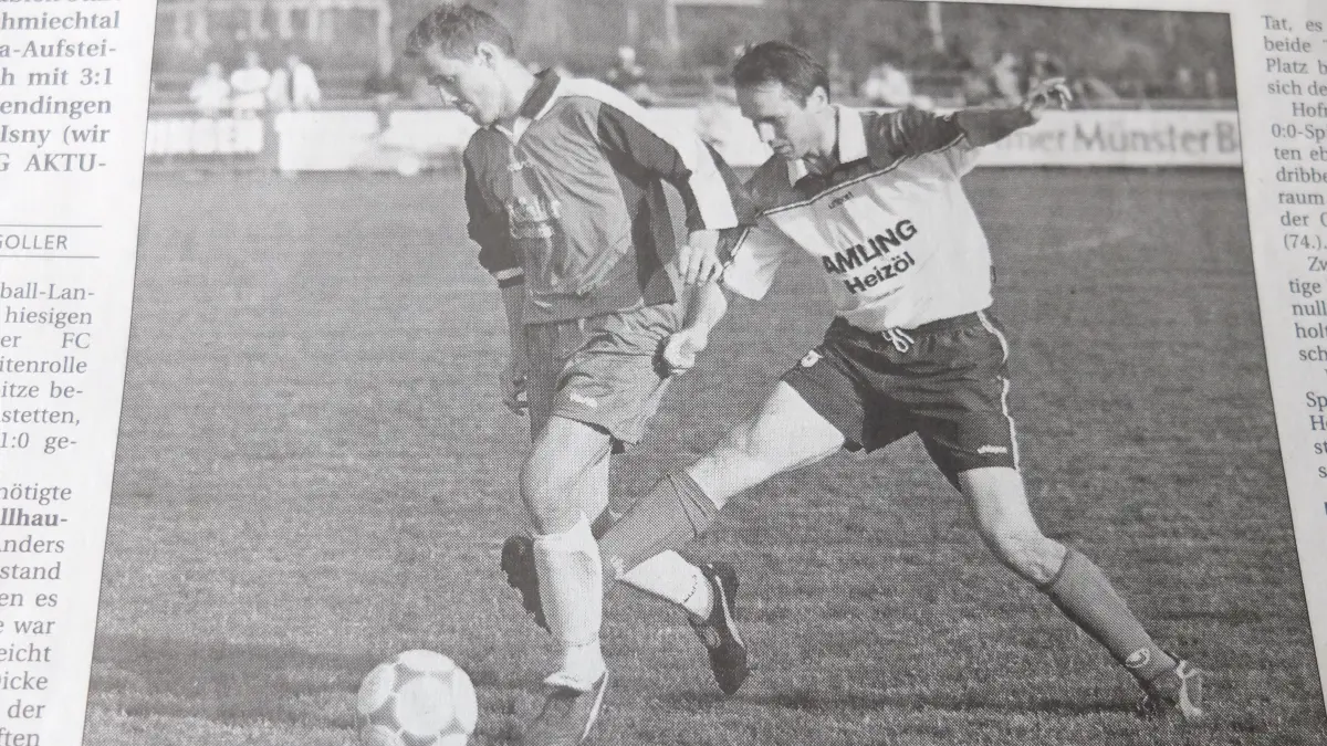 In der Landesliga spielte der FC Schmiechtal mit Jürgen Schmid (li.) im oberen Tabellendrittel mit.