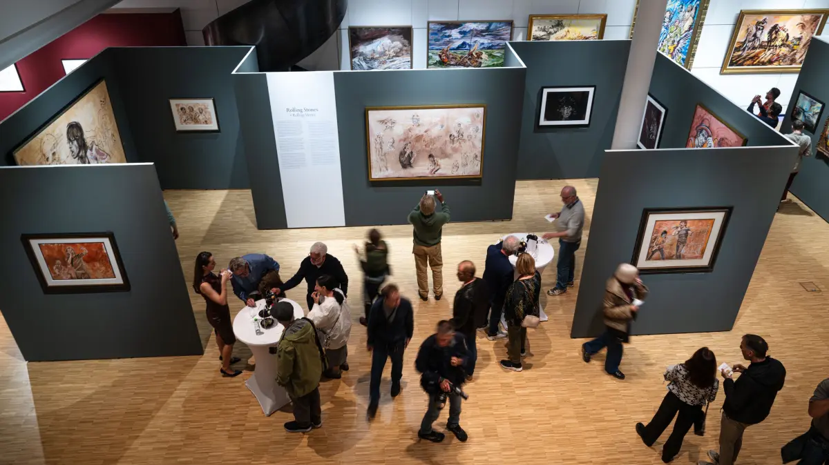NKT, Neues Kunstmuseum Tübingen, Vernissage Ron Wood