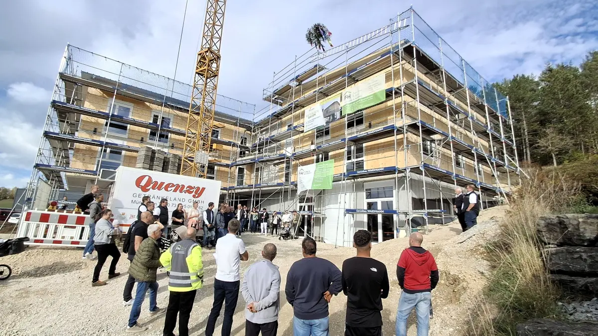 Richtfest Maschinenring und Landesbauernverband in Münsingen